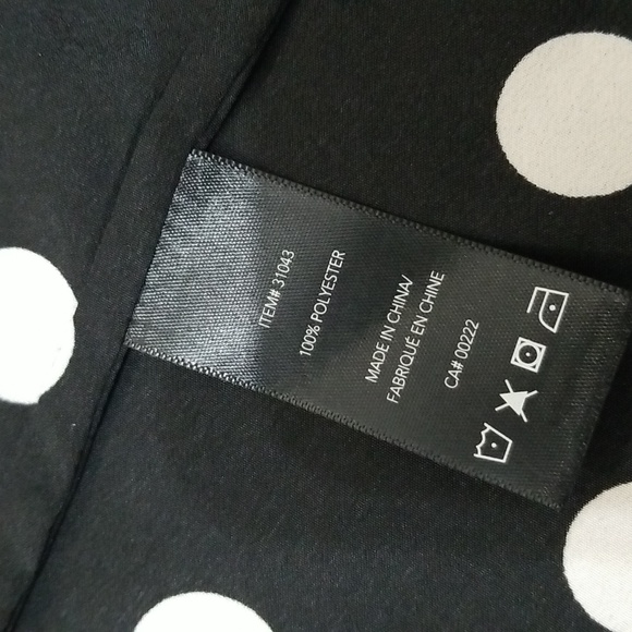 (8) J by Jess Polka Dot Print Blouse Business Casual Bold Academia Office Classy - Picture 4 of 10